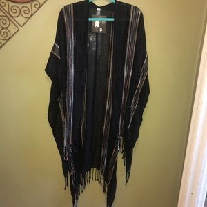 Scarf D&Y Black and Metallics One Size Fit Most